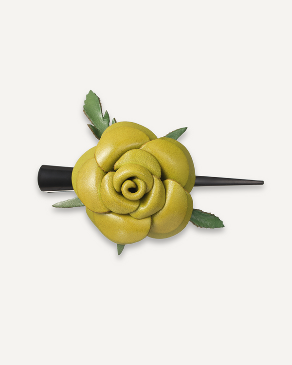 Blooming Rose Hair Clip - Handmade