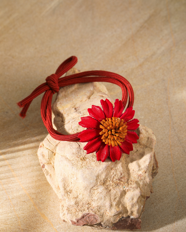 Daisy Hair Tie - Handmade